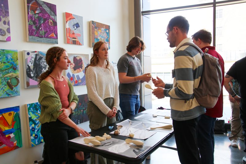 Alumni had the chance to see what second-, third-, and fourth-year students have been working on.