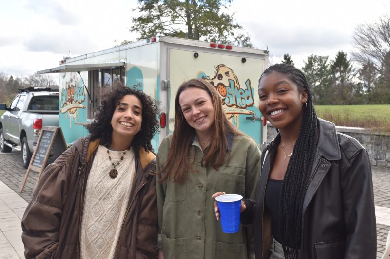 Students, faculty, and alumni enjoyed dinner from food trucks.